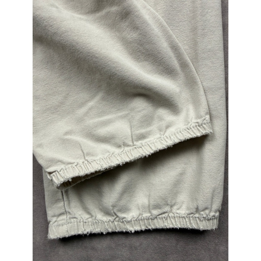VTG 90s No Sweat Sweatwear Sugar Sack Cotton Pants Cream Mens One Size USA - Picture 13 of 16